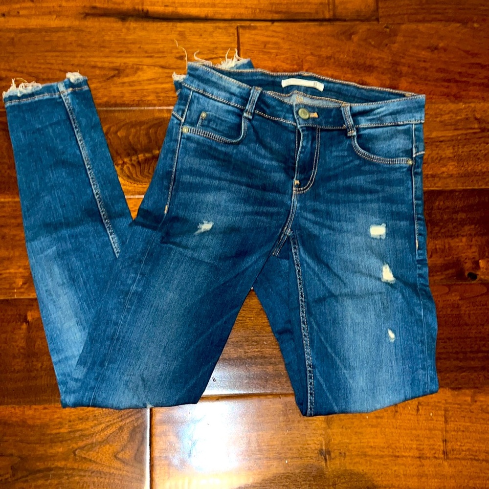 Zara Trafaluc Dark Denim Jeans